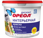 КРАСКА В/Д ДИСКОНТ "ОРЕОЛ" интерьерная 6,5кг 6533