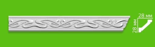 Плинтус Dekor ЕК 415/40 инжекционный 1,5м 28*28