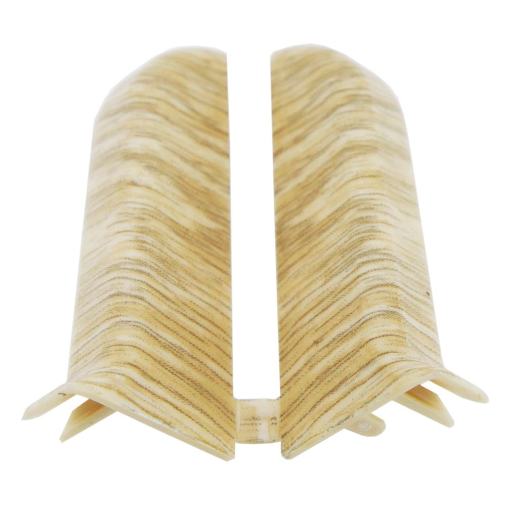 Дуб белёный Заглушки для плинтуса (пара) "ИДЕАЛ ОПТИМА"