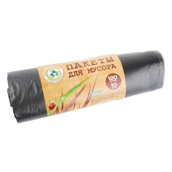Мешки д/мусора 30л*25шт черные "Био" 201-002