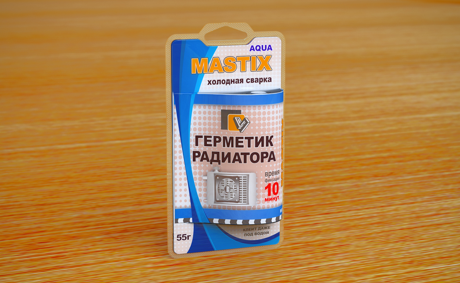 Герметик Mastix д/радиатора 55гр, BL (холодная сварка), арт.МС-0121