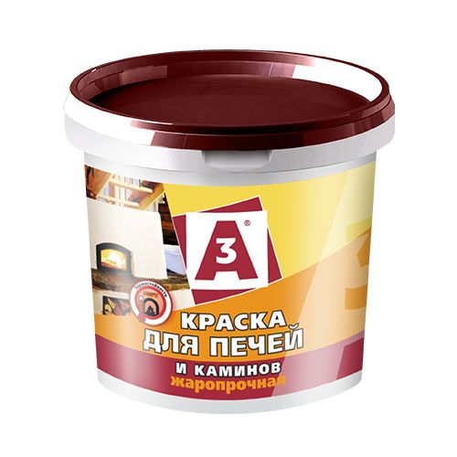 Краска "А3" для каминов и печей 1,3кг