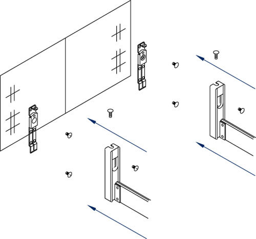 Фасадное крепление  086 Комплект 2шт