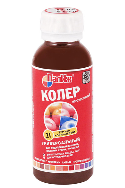 Колер.паста "Палитра" 0,1л №21 т- коричневая