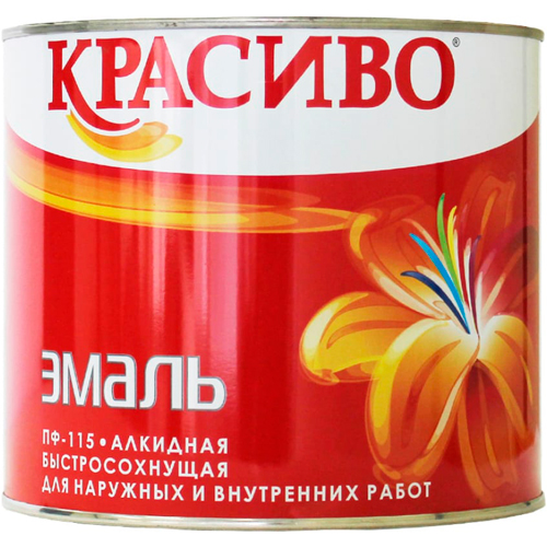  "КРАСИВО" ПФ-115 оранжевая 1,8кг быстросохнущая