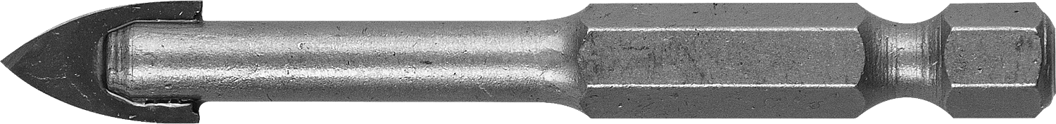 Сверло по кафелю, керамике, стеклу, с двумя режущими лезвиями, шестигранный хвостовик, 6 мм, ЗУБР 29