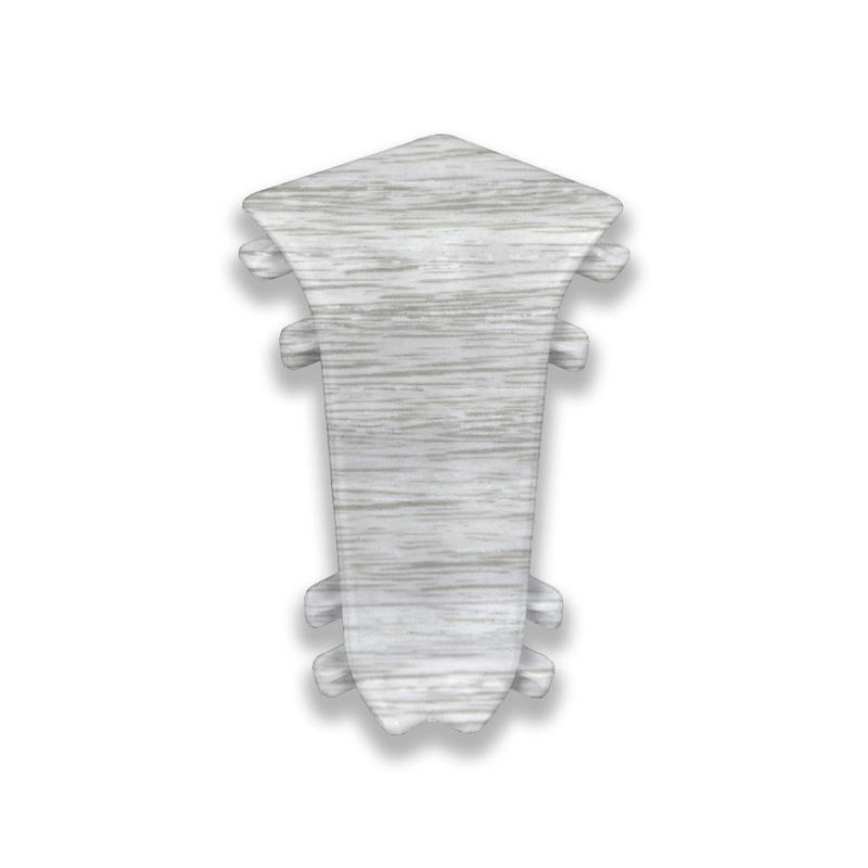 Ясень белый Внутренний угол для плинтуса "ИДЕАЛ ОПТИМА" 