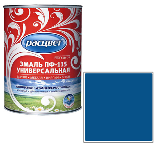 ЭМАЛЬ  "РАСЦВЕТ" СИНЯЯ Т3  1,9КГ  7552