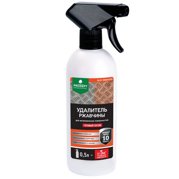 Prosept RUST REMOVER удалитель ржавчины 0,5л тригер готовый cостав до 5м2