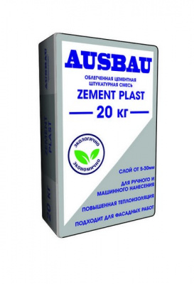 AUSBAU смесь штукатурная PLAST ZEMENT (20кг)