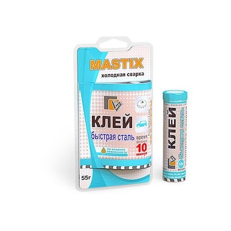 Герметик Mastix Быстрая сталь 55гр,  (холодная сварка), арт.МС-0109