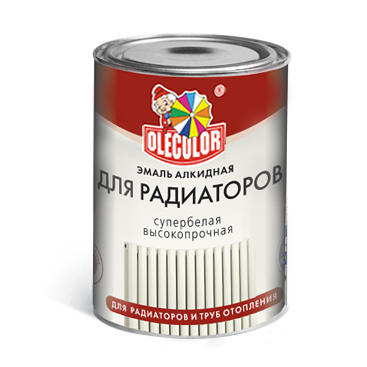 Эмаль алкидная для радиаторов белый (0,9 кг) OLECOLOR