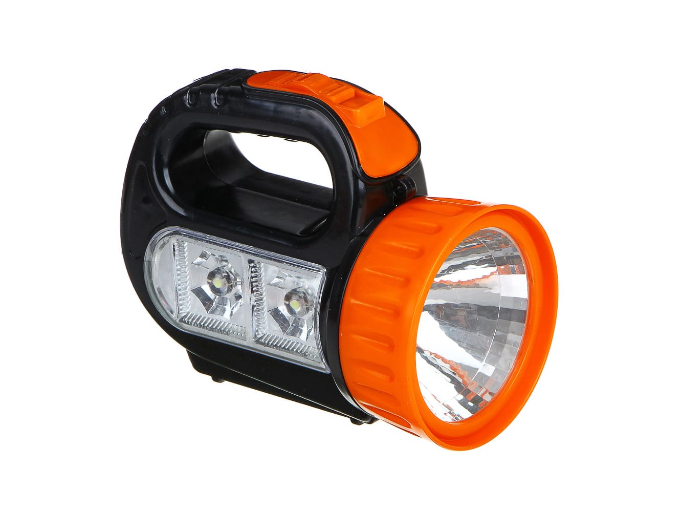 Фонарь прожектор Ермак 1LED+2LED, 1Вт+2Вт, 3*АА