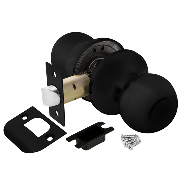 Ручка защелка DK682 BL-PS (6082 BL-P) без фик. черный