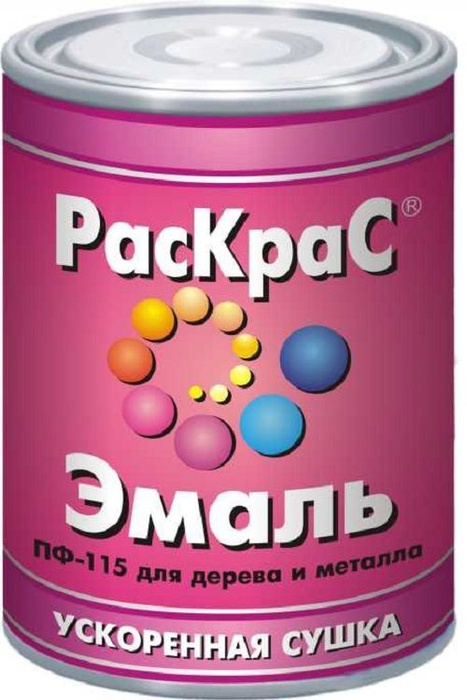  "РАСКРАС" ПФ-115 белая глянцевая 0,8кг быстросохнущая