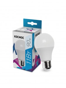Космос ЛОН A60 E27 11W (870lm) 4500K 4K матов. 108x60 LkecLED11wA60E2745 8595