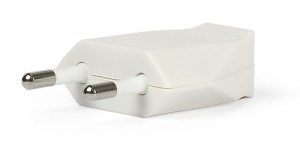 SmartBuy вилка 2.5А 250В (АБС-пластик, плоская, белая) SBE-2.5-P06-w