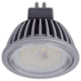 Лампа Св/д ECOLA MR 16 GU5.3 220V 7W 2800 48*50 M2SW70ELC пласт\алюм. прозрачное стекло