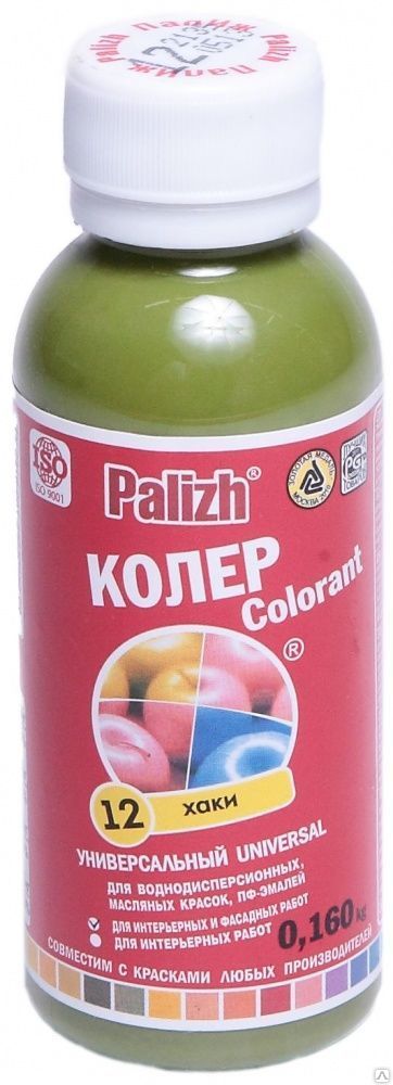 Колер.паста "Палитра" 0,1л №12 хаки