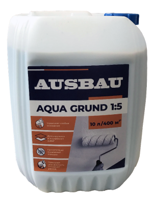Грунтовка глубокого проникновения AUSBAU Aqua Grund 1:5 10л