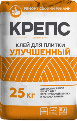 "КРЕПС" Клей для плитки Улучшенный С1 25кг 