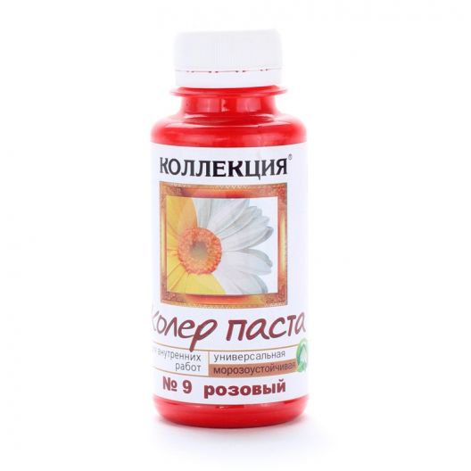 Колер.паста "Коллекция" 0,1л №09 розовый