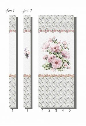 Панели Урал-Пласт ПВХ2600*200*8мм "Цветочный прованс"  фон1/1шт