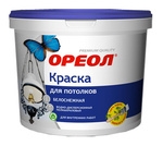 КРАСКА В/Д "ОРЕОЛ" белоснежная для потолков 6,5кг 6623