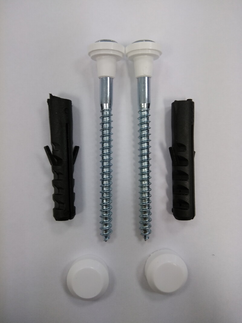 Крепление унитаза к полу белое 6-0001 Крепление унитаза к полу белое 6-0001