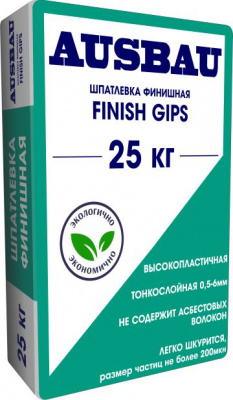 AUSBAU Шпаклевка FINISH GIPS (25кг)