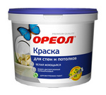 КРАСКА В/Д ДИСКОНТ "ОРЕОЛ" моющ. 6,5кг 6519