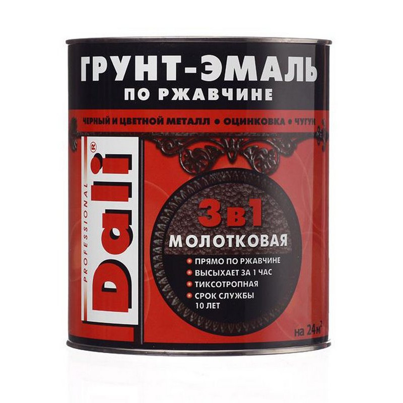 Рогнеда эмаль молотковая серый 0,75л