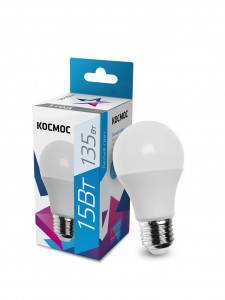 Космос ЛОН A60 E27 15W (1300lm) 4500K 4K матов. 113x60 LkecLED15wA60E2745