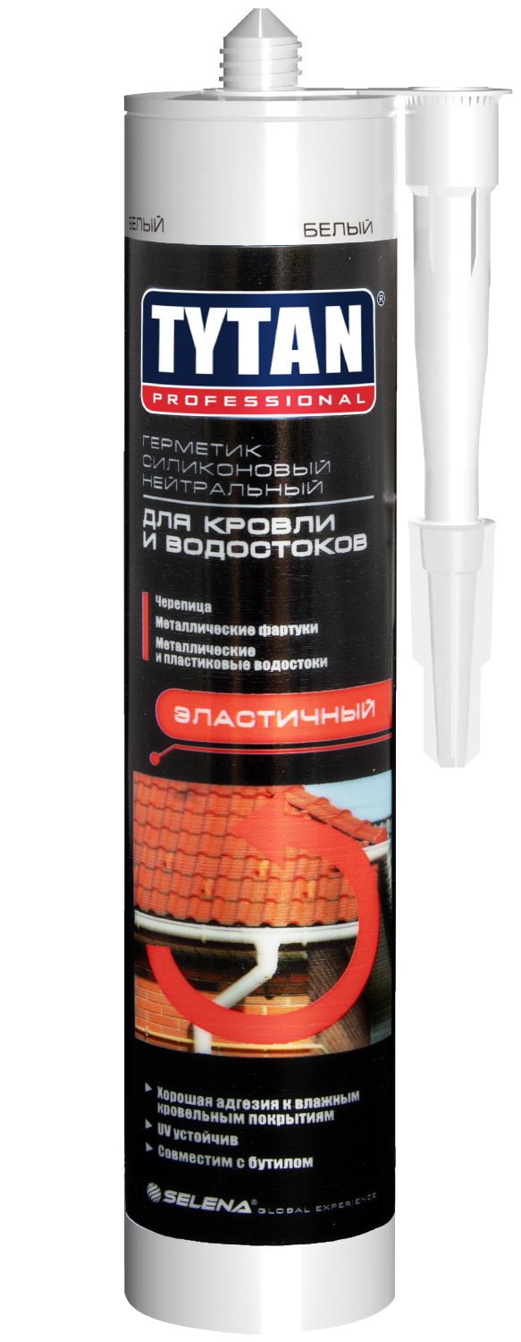 "TYTAN" Professional  силиконовый нейтральный герметик б/ц  для кровли и водостоков 310л 17899