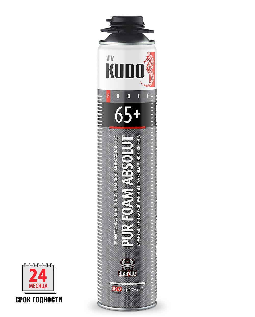 KUDO PROFF 65+ пена полиуретановая монтажная (820мл)