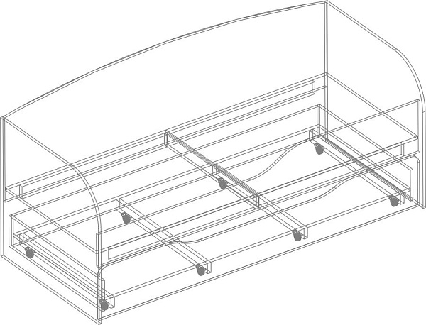 "Велес" Кровать выдвижная "Велес" Кровать выдвижная .