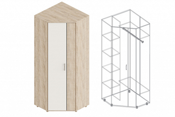 "Граф" Шкаф угловой "Граф" Шкаф угловой.