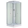 Душевая кабина Loranto 100*100*2150 белое зад.стекло, поддон низк, мат.стек 4мм CS-992ЕАTM/W-100 ЗМ. 