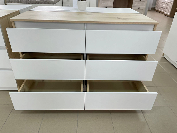 "Бьянко" Комод 6 ящ 1200 без ручек "Бьянко" Комод 6 ящ 1200 без ручек.