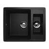 U106-308 Мойка Ulgran 600*500 1,5чаши черная. 