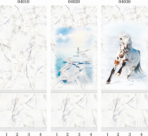 Дизайн панели PANDA "Белый мрамор" Пано 04010 фон из 4 шт Дизайн панели PANDA "Белый мрамор" Пано 04010 фон из 4 шт.