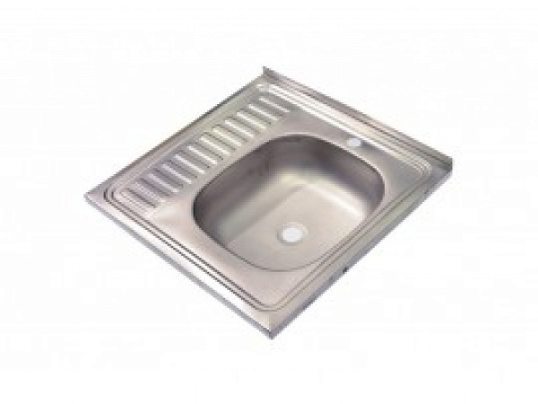 Мойка КРОНА 60/60 0,4 накладная 1,5" без сифона правая Мойка КРОНА 60/60 0,4 накладная 1,5" без сифона правая.