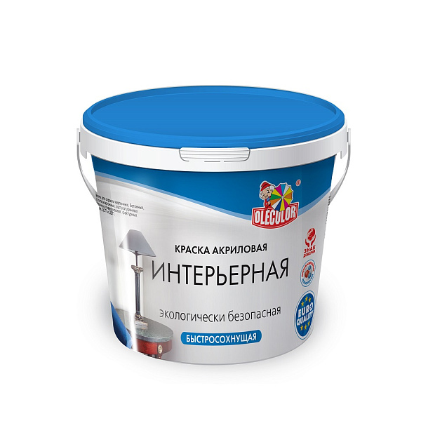 Краска ВД интерьерная 3кг OLECOLOR Краска ВД интерьерная 3кг OLECOLOR.