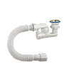 Сифон д/душ.поддона с пластм.выпуском 1 1/2&quot;*40 регулир., с гиб.трубой 40/50 нерж/сетка Орио А-82589. 