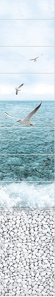 Дизайн панели PANDA "Море" Пано 03540 (Чайки из 2х шт) Дизайн панели PANDA "Море" Пано 03540 (Чайки из 2х шт).