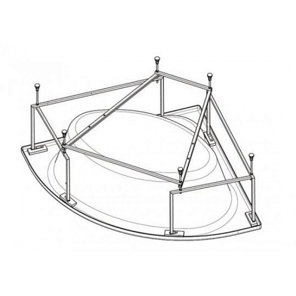 Карибы 140х140 Монтажный комплект к а/в + сифон 1WH112430 Карибы 140х140 Монтажный комплект к а/в + сифон 1WH112430.