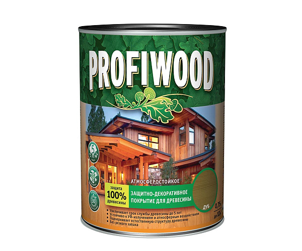 PROFIWOOD Защитно-декор. покр для древесины Полисандр , 0,75Л 4640 PROFIWOOD Защитно-декор. покр для древесины Полисандр , 0,75Л 4640.