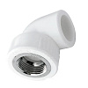 Угольник PP-R комбинир.белый Дн32*3/4&quot; ВР ПК Контур 011414032200. 