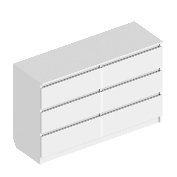 "Бьянко" Комод 6 ящ 1200 без ручек "Бьянко" Комод 6 ящ 1200 без ручек.
