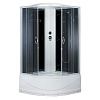 Душевая кабина 90*90*215 ERLIT ER3509TP-C4-RUS высокий поддон, черная/тонированная. 